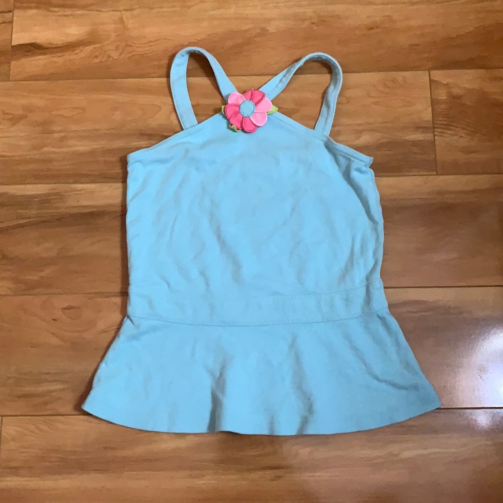 Blue Flower Tank